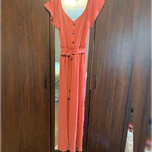Monteau Jumpsuit with Tie Waist